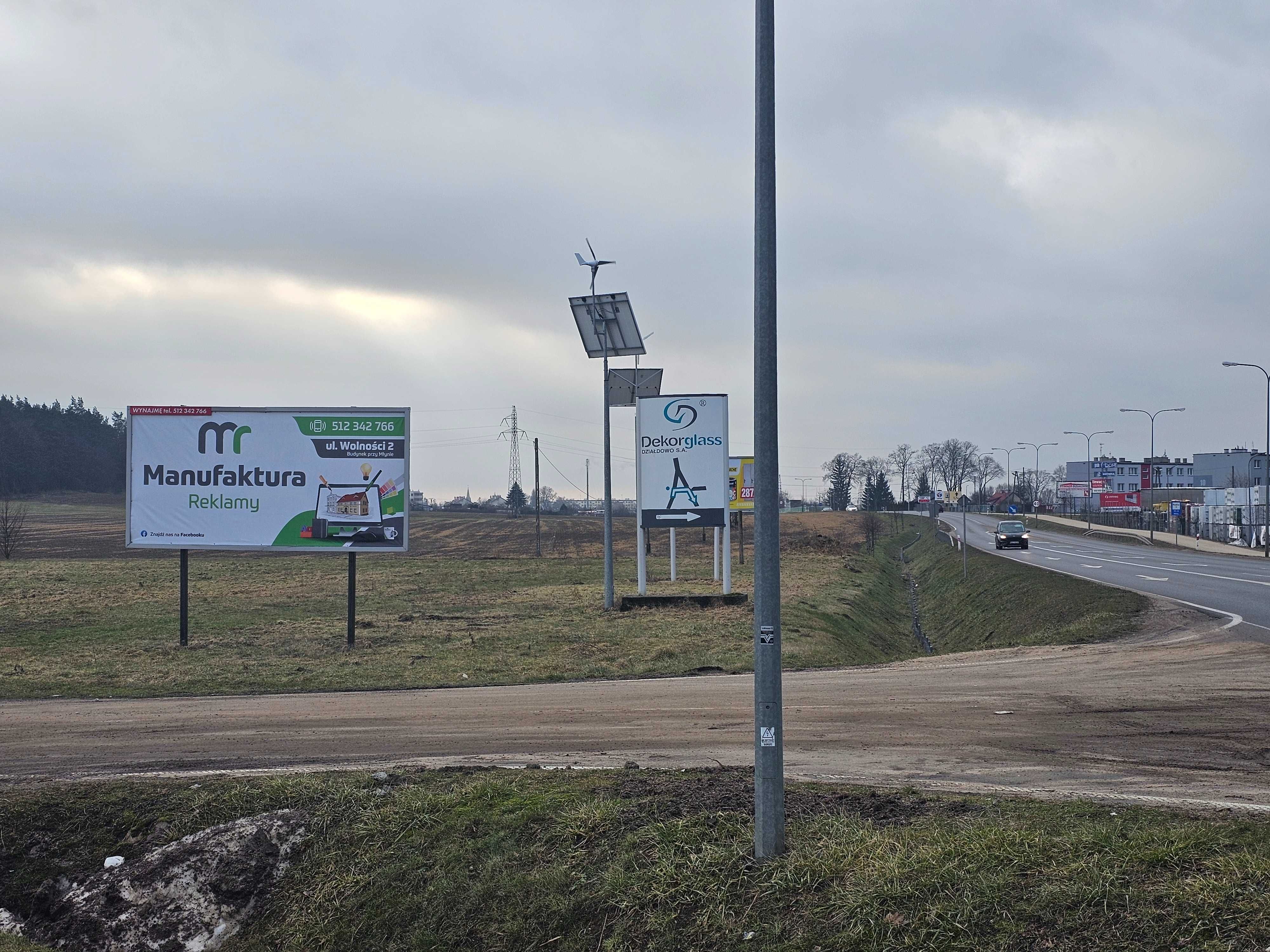 REKLAMA Baner tablice kasetony DZIAŁDOWO Billboard Miejsca pod reklamę