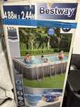 Basen stelażowy Bestway 4,88x2,44x1,22 jak nowy