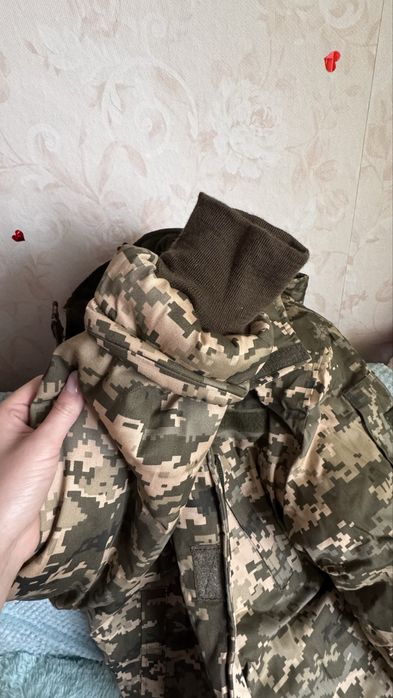 Зимовий пуховик/бушлат ЗСУ, піксель, 44 розмір
