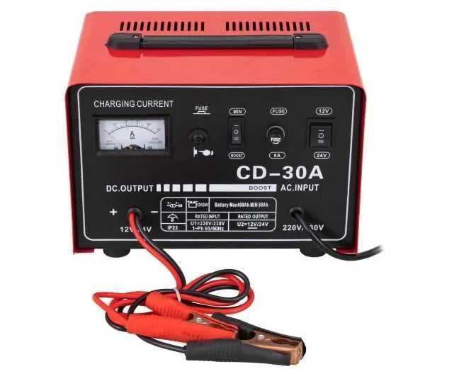 Пуско-зарядний пристрій Heckermann 12V 24V 30A зарядний для акумів