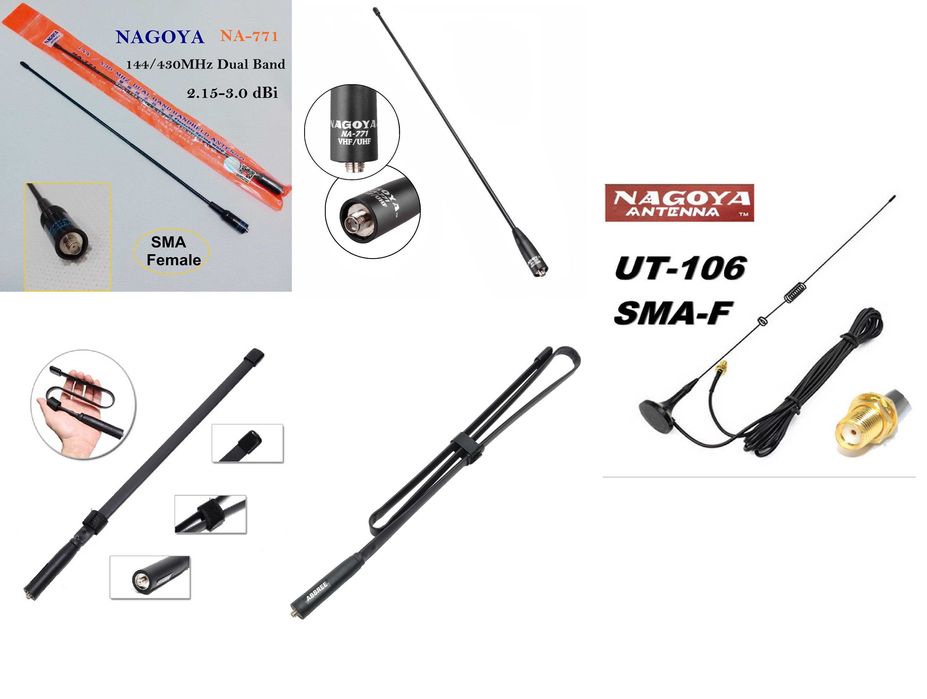 Antenas dual band para Rádios Walkie Talkie várias marcas e modelos