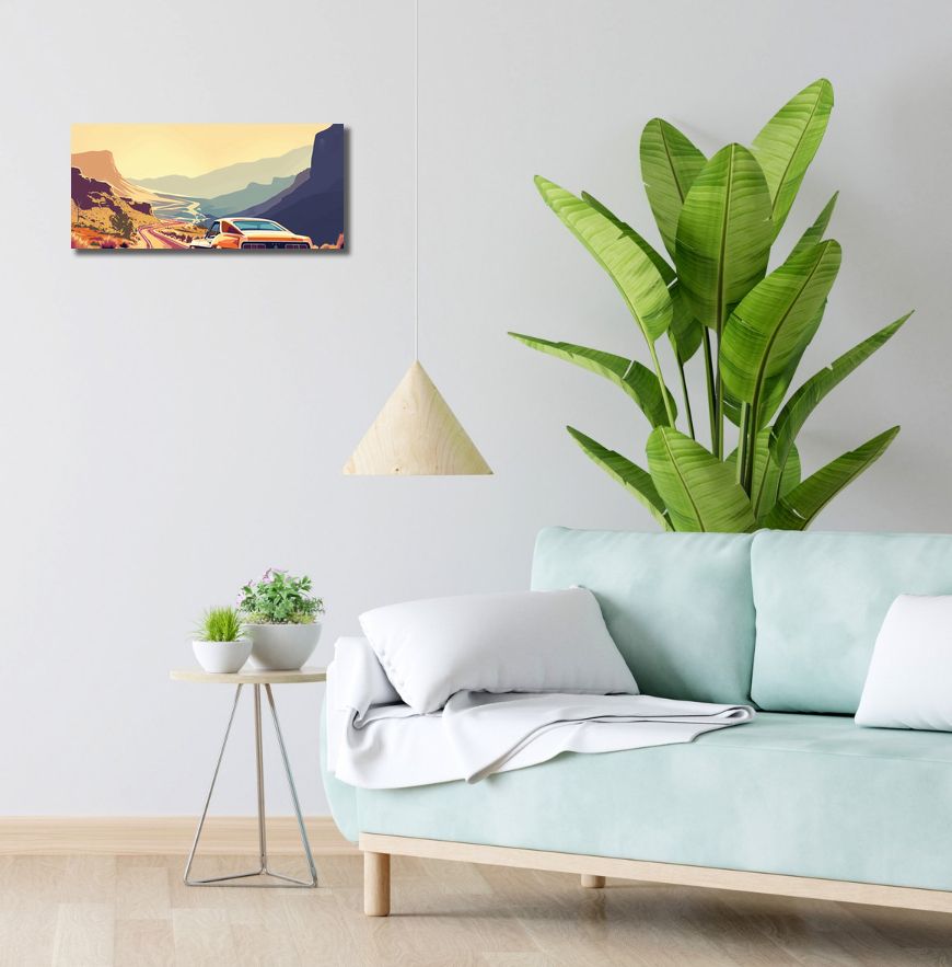 Obraz 50x20cm Szlak Zachodzącego Słońca