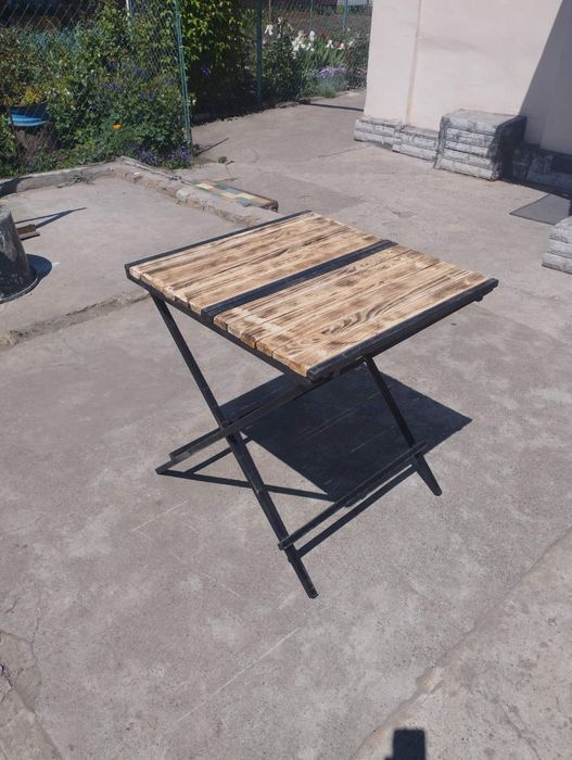 Изготовления мебели лофт. Раскладных столов и стульев. Мебель для сада