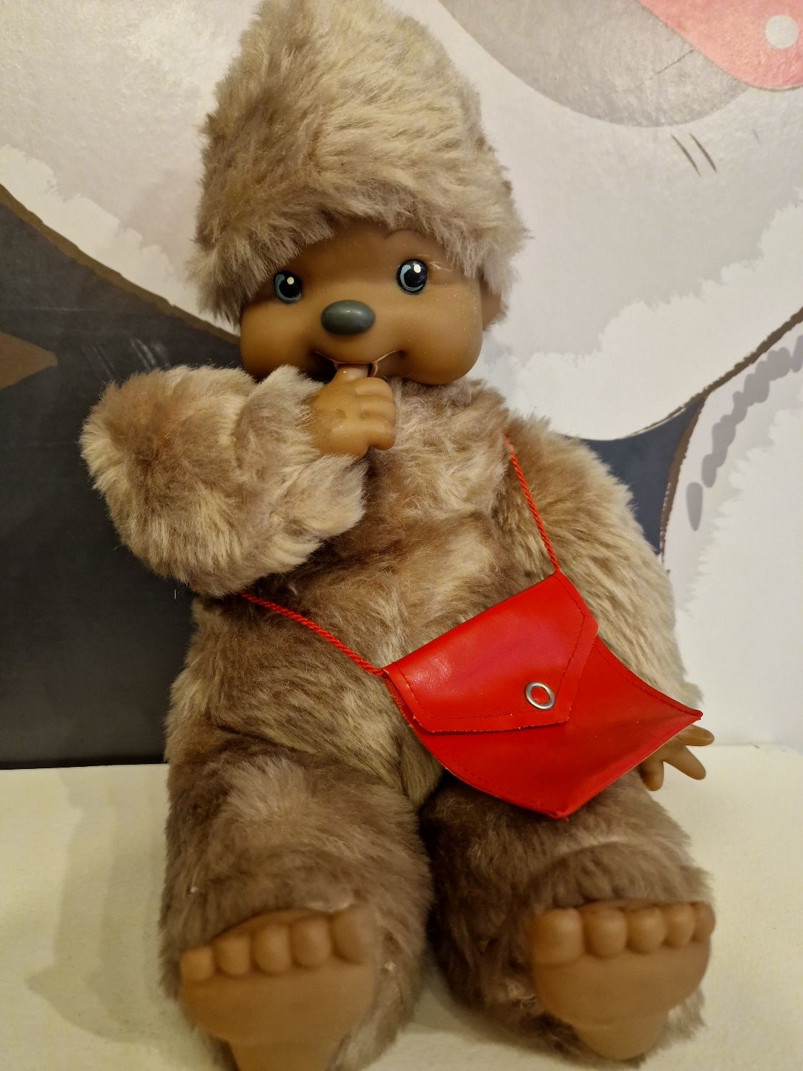 Małpka Monchhichi vintage 30cm