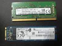 Memorias DDR4 8Gb e  DDR3 de 4 Gb, 2 Gb e 1 Gb
