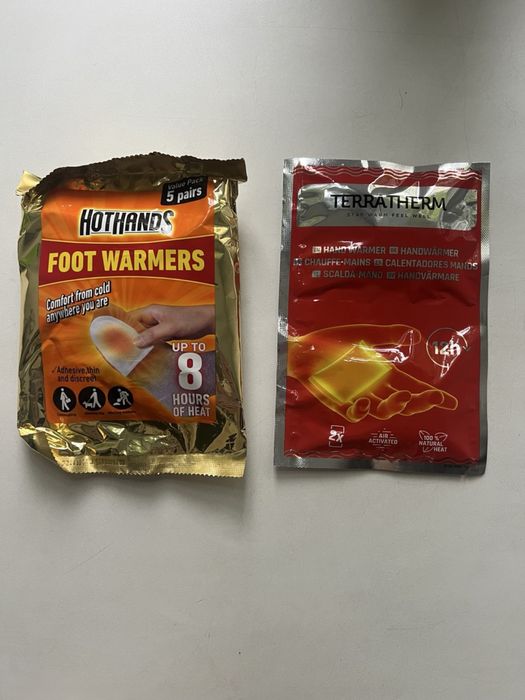 Одноразові грілки для рук та ніг (HotHands, TERRATHERM)