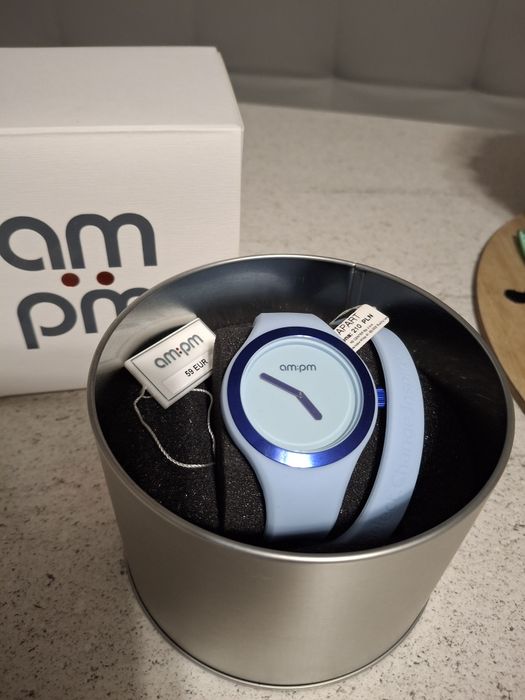 Zegarek niebieski am..pm