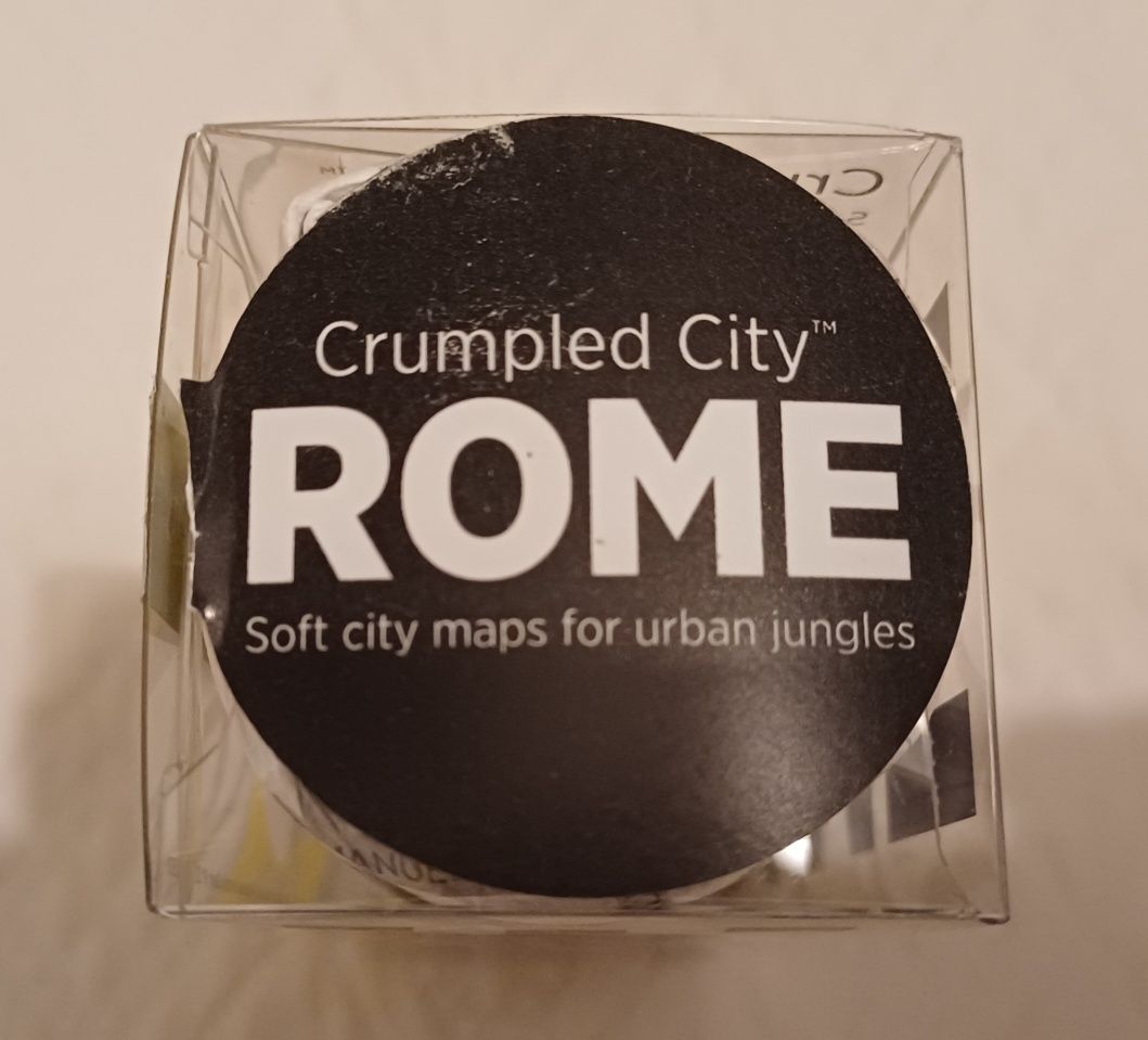 Mapa dobrável de Roma, Crumpled City, novo