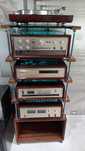 Zestaw Accuphase P-260, C-200X, DP-60, T-105 + regał