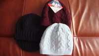 3 czapki dla dziewczynki na jesień/zimę na 2-3 lat