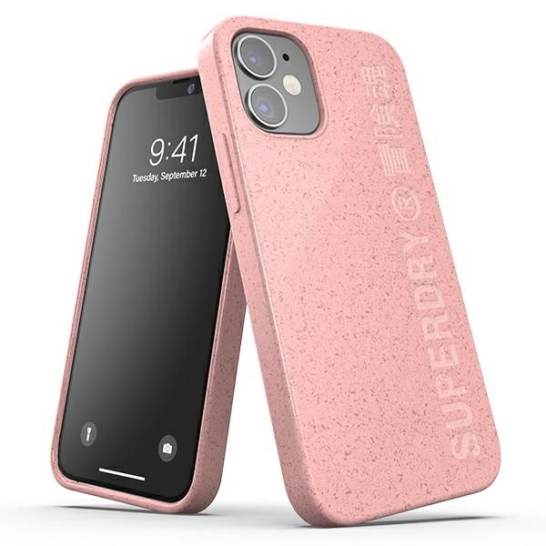 SuperDry Snap iPhone 12 mini CompostableCase różowy/pink 42620