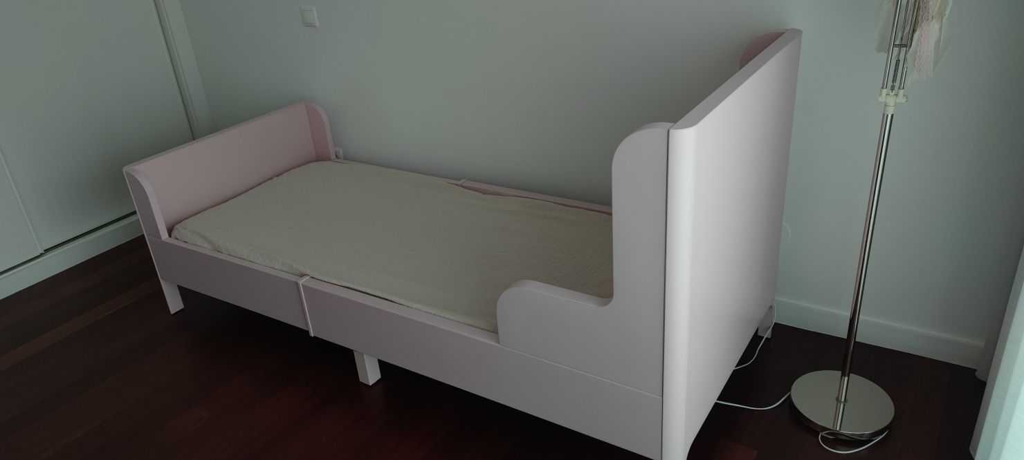 Cama extensível Rosa claro 80*200