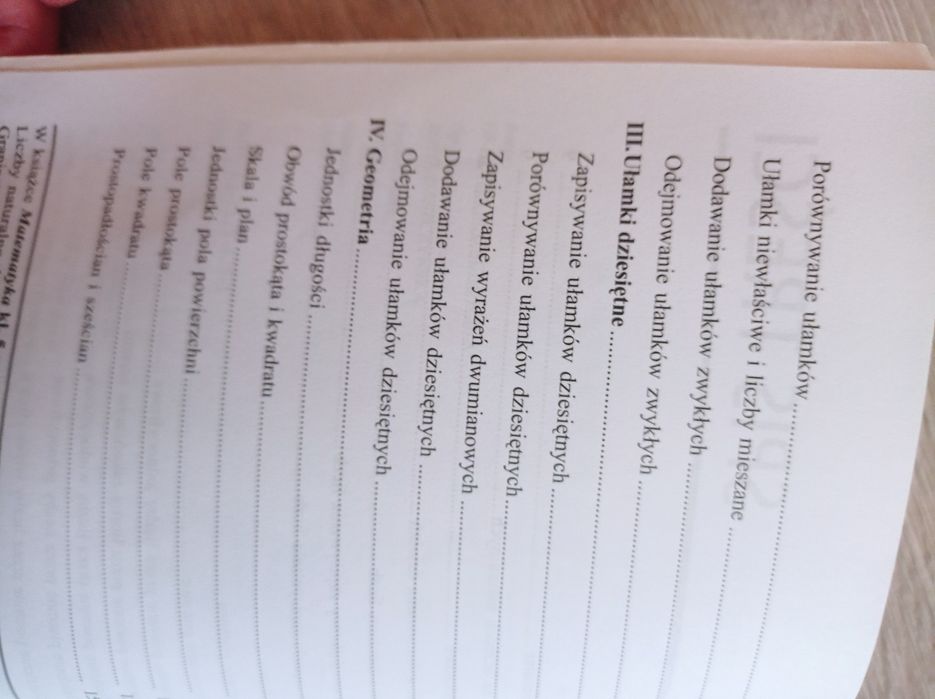 Matematyka. Kl.4 korepetycje