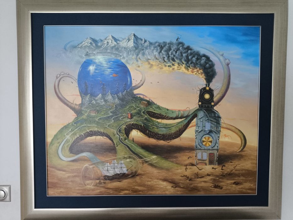 Dariusz Ślusarski ,,OCTOPUS" obraz olejny