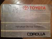 Instrukcja obsługi Toyota Corolla VII E10