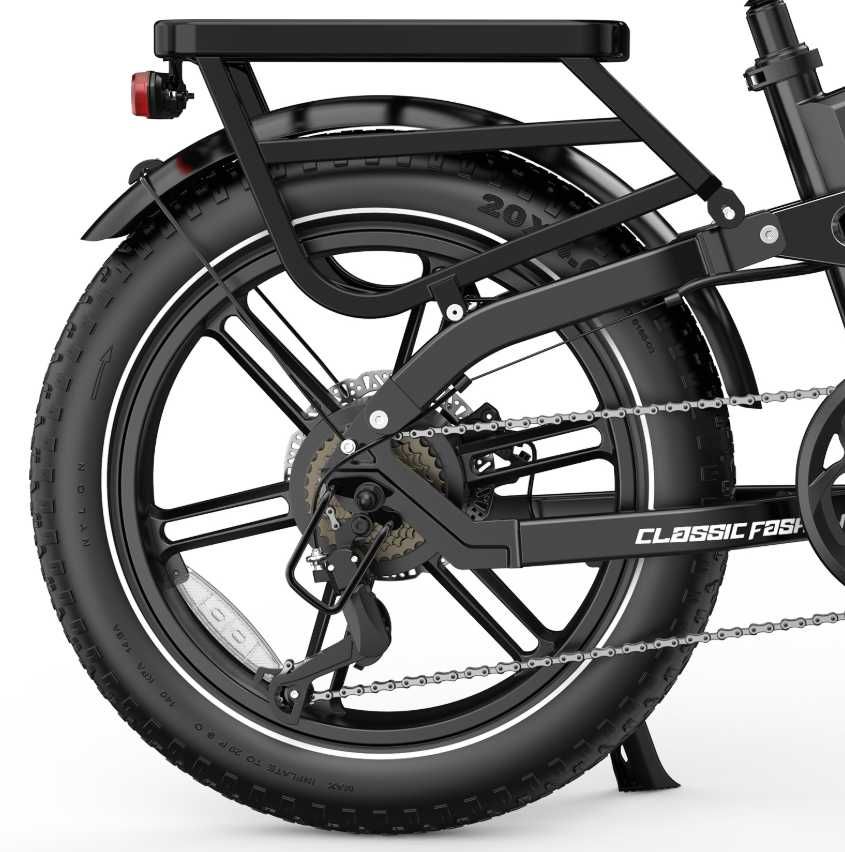 Rower elektryczny Ovivo Hyper V2 Pro - fatbike, składak, duży zasięg