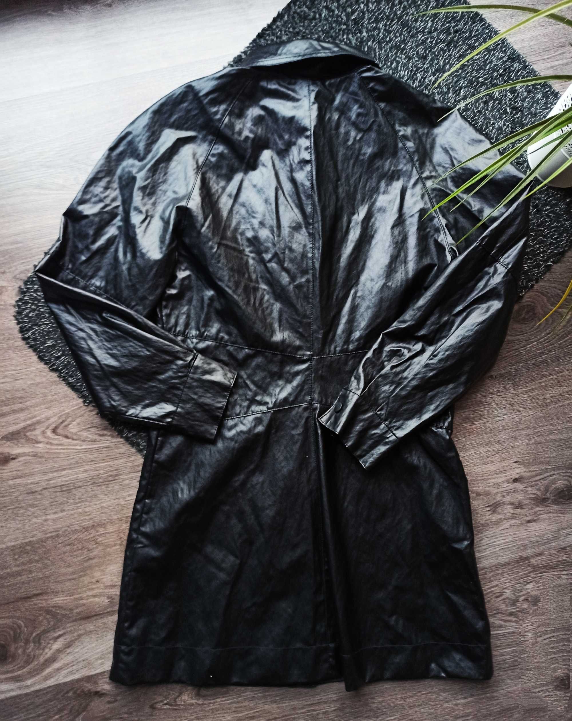 Nowa sukienka mini ze sztucznej skóry Zara r. S