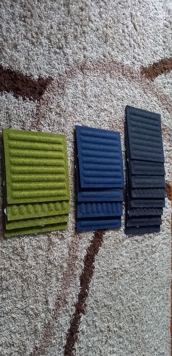 Panele filcowe 30x30 w 3 kolory 16 sztuk