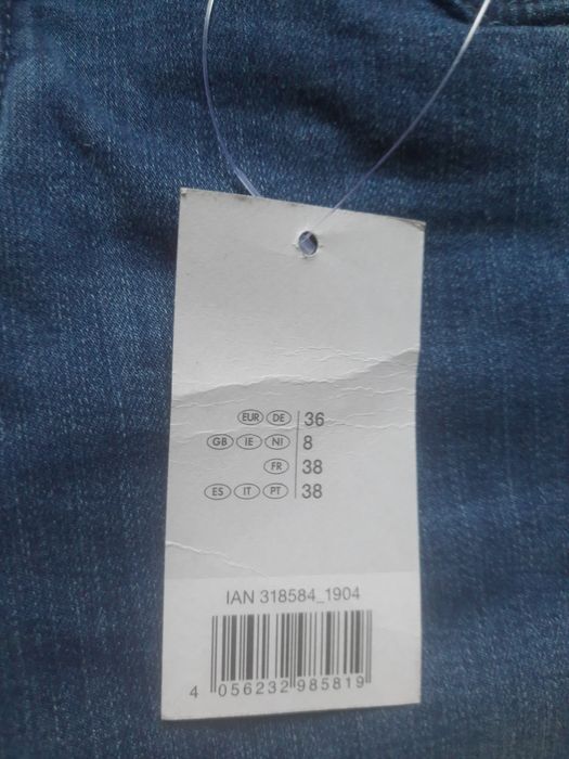 Jeansy spodnie ciążowe esmara lidl nowe 36/38 M