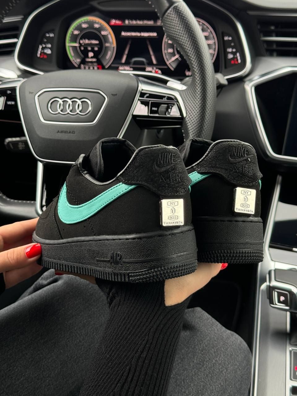 Кросівки Nike Air Force 1 Low x Tiffany&Co Black Mint