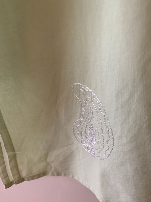 Blusa , tunica verde natura