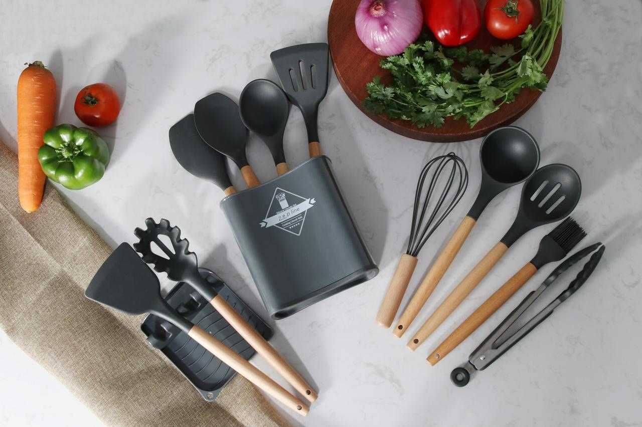 Набор кухонный 12 предметов Kitchen Set черпак венчик лопатка