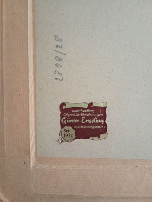 Drzeworyt rycina piękna duża