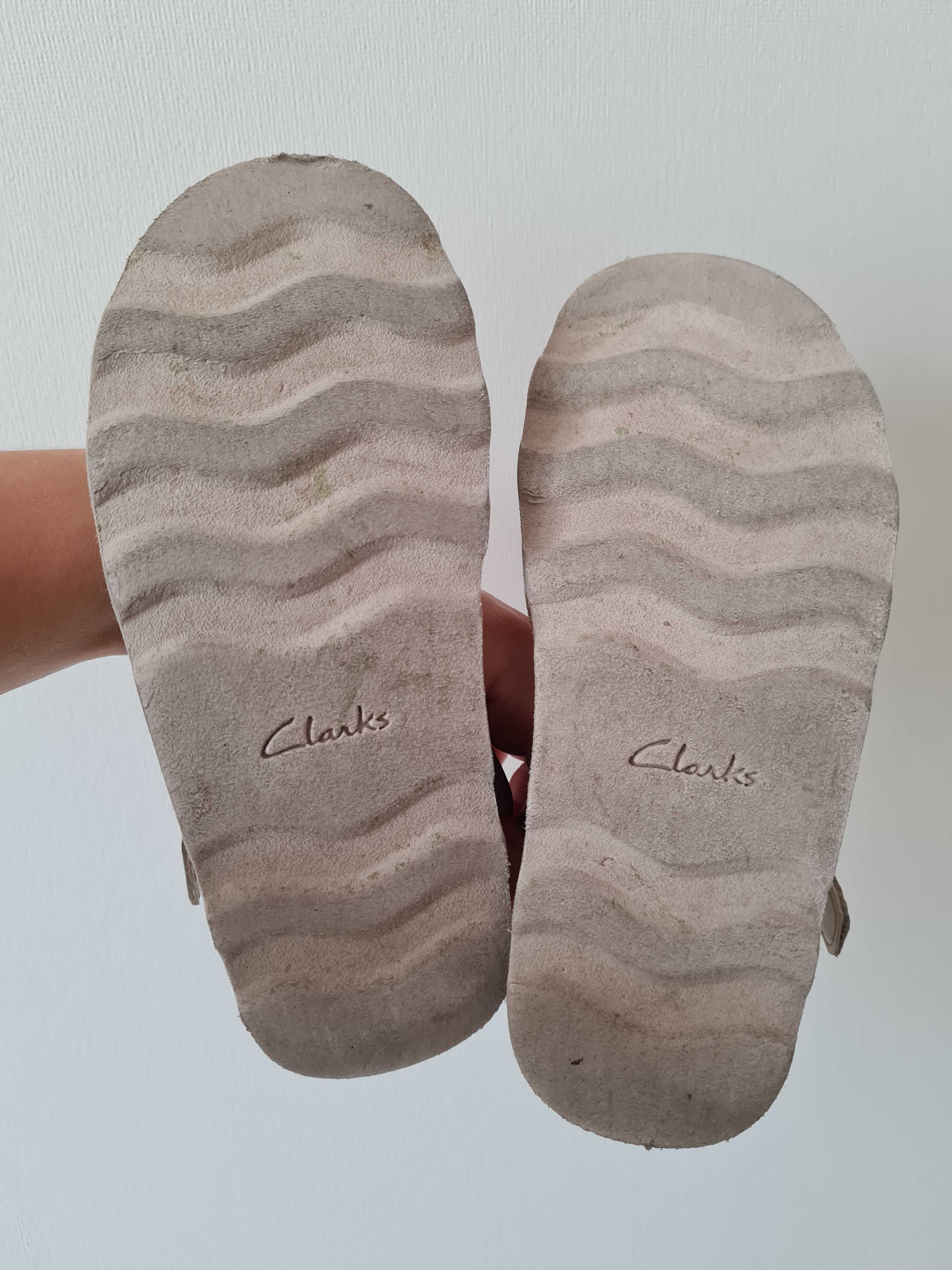 Sandałki srebrne Clarks buciki 29 buty lekkie