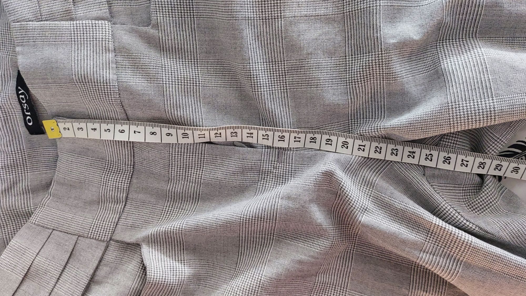 Spodnie Orsay szare kratka materiałowe xs