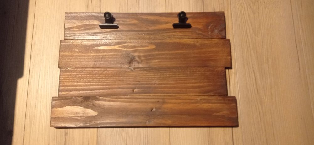 Ramka na zdjęcia Boho rustykalna tablica handmade