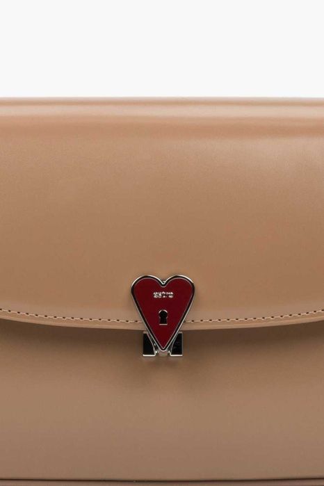 Сумка міні-бег шкіряна бежева Estro ER00116267 bagllet nukot juna