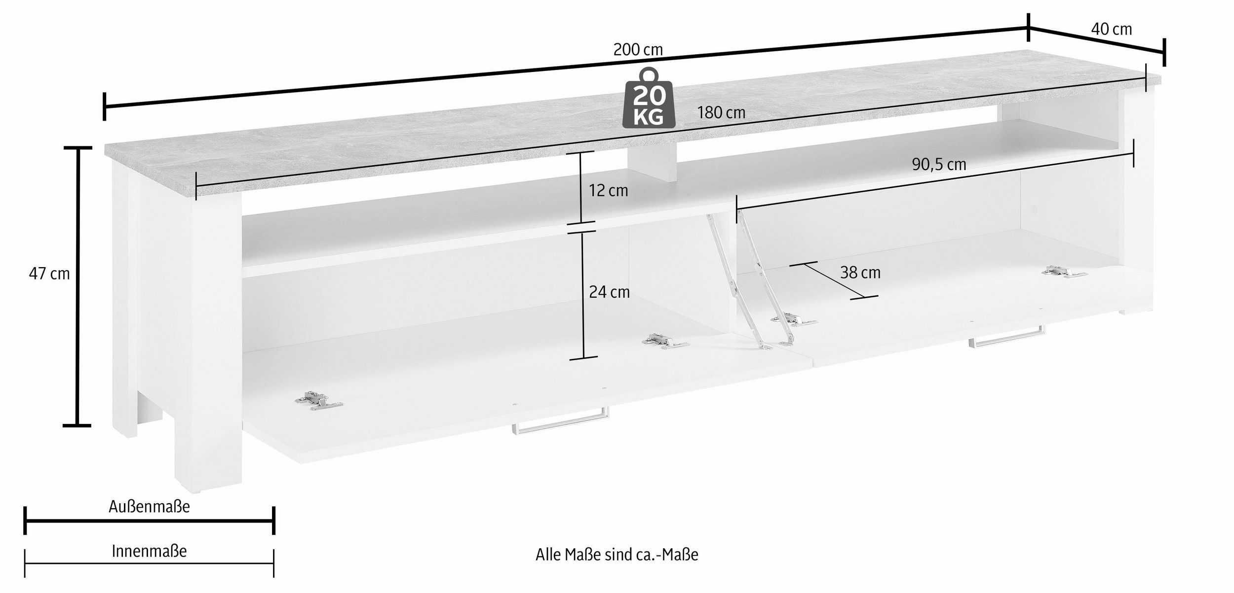 Nowa nowoczesna komoda TV * 200cm * nowa