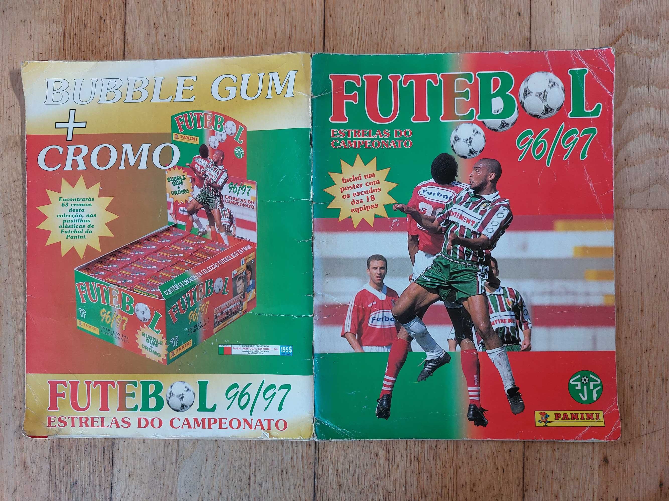 Caderneta de cromos "Futebol 96-97" - Completa