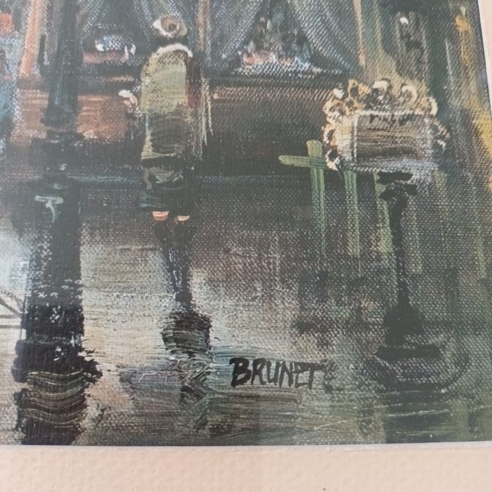 Duży obraz w ramie za szkłem PARYŻ