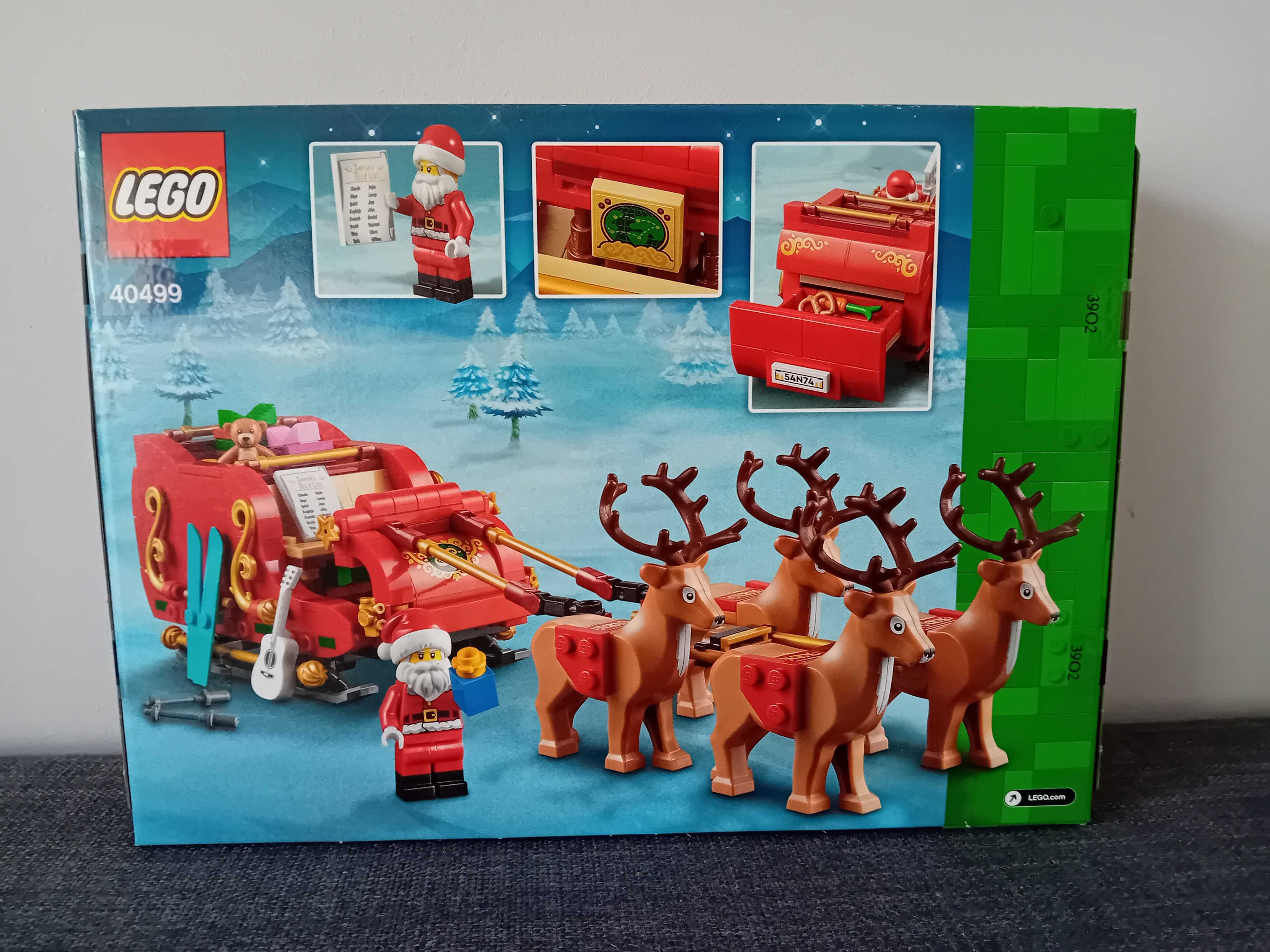 LEGO 40499 Sanie Świętego Mikołaja NOWE na prezent