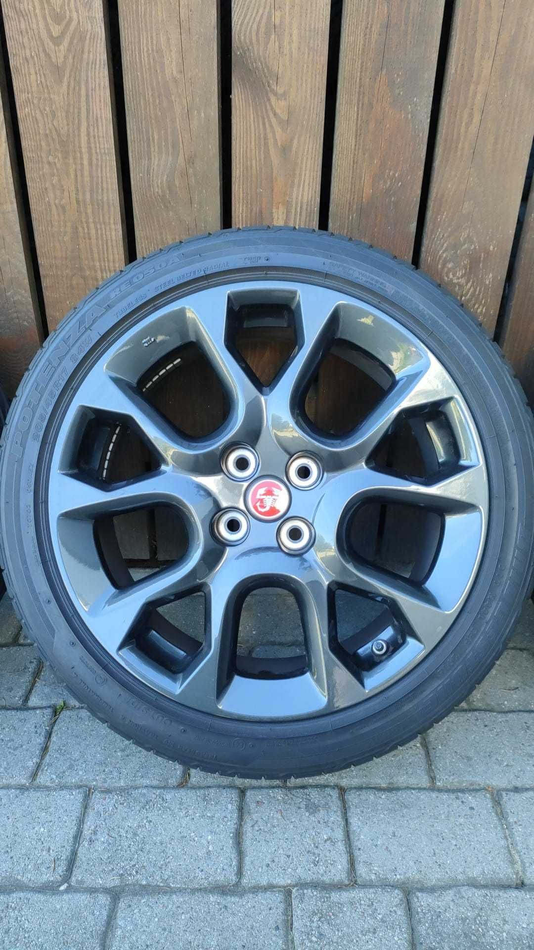 Koła Fiat Spider Suzuki 17''4x100 opony Bridgestone 205/45/17 (OL1634)