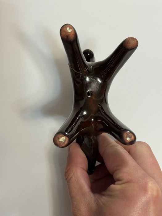 Кінь статуетка з обливної кераміки (Васильківська майоліка)