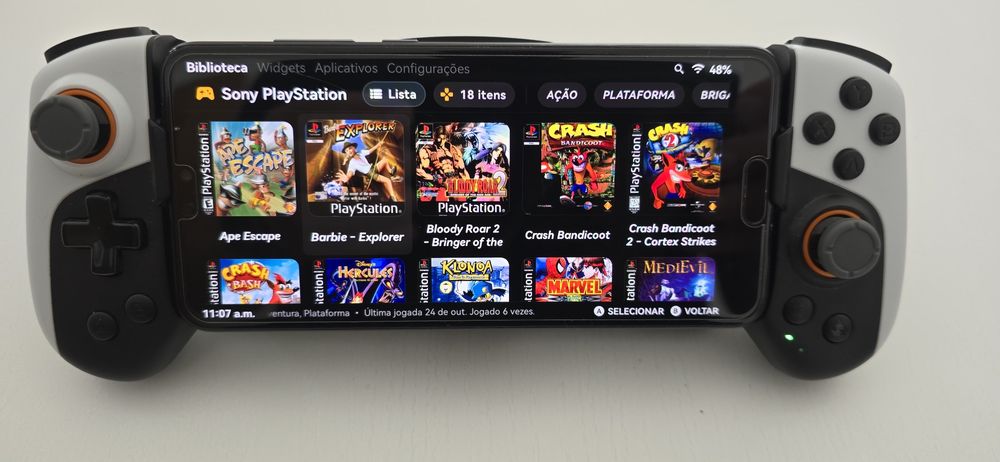 Consola retro huawei p20 pro com comando