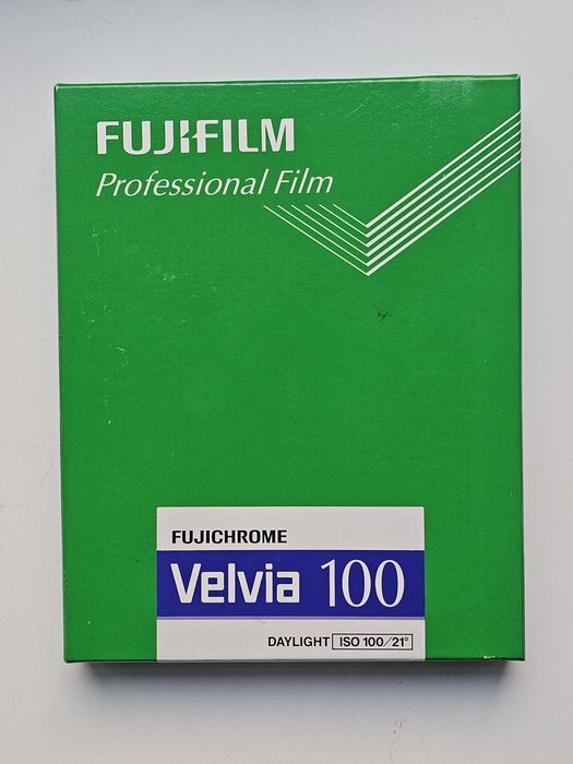 Película filme Fujichrome Velvia 100 20 folhas