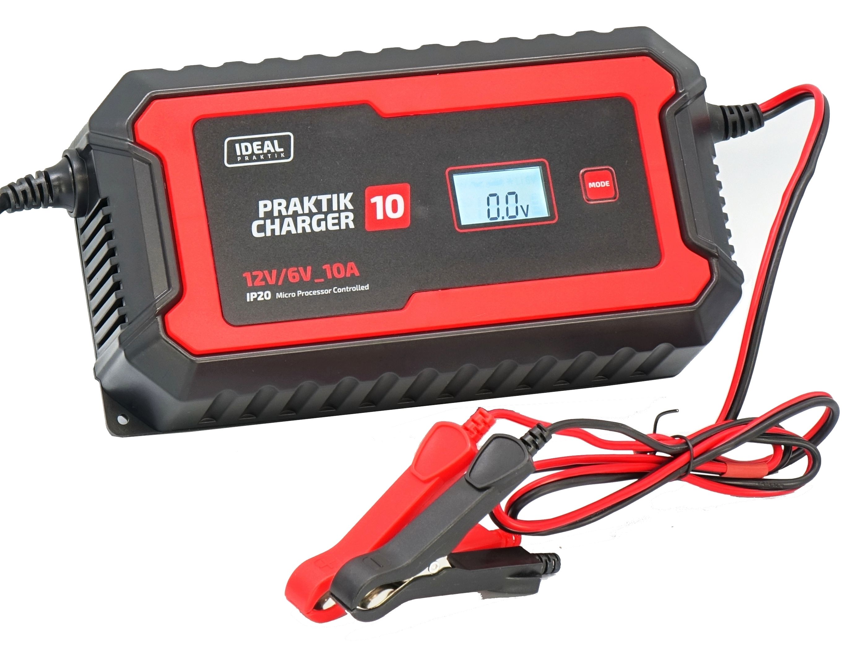 prostownik ideal praktik charger 10 lcd 6/12v automatyczny gel WET AGM