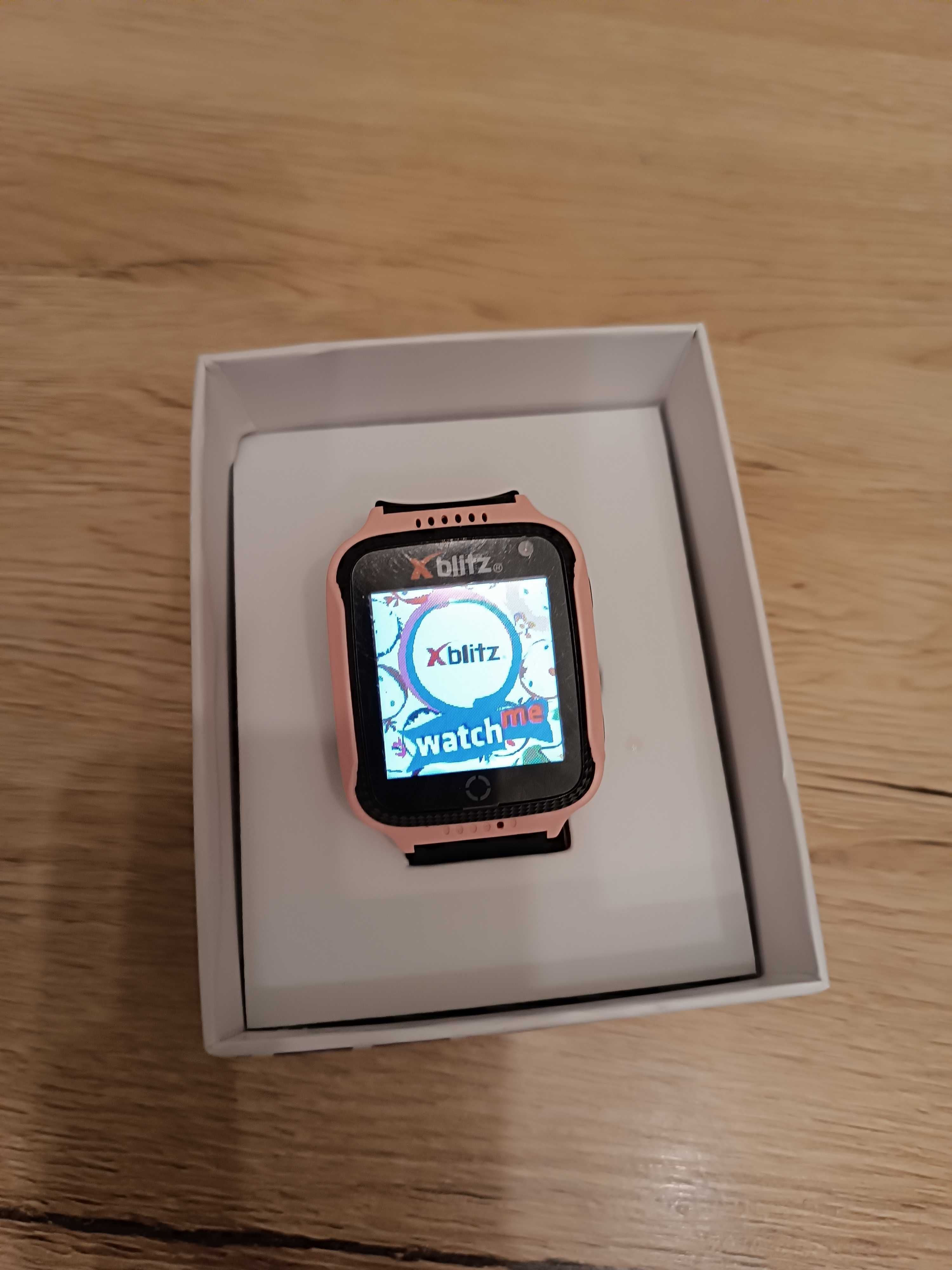 Smartwatch xblitz kids różowy zegarek dziecięcy na kartę, GPS