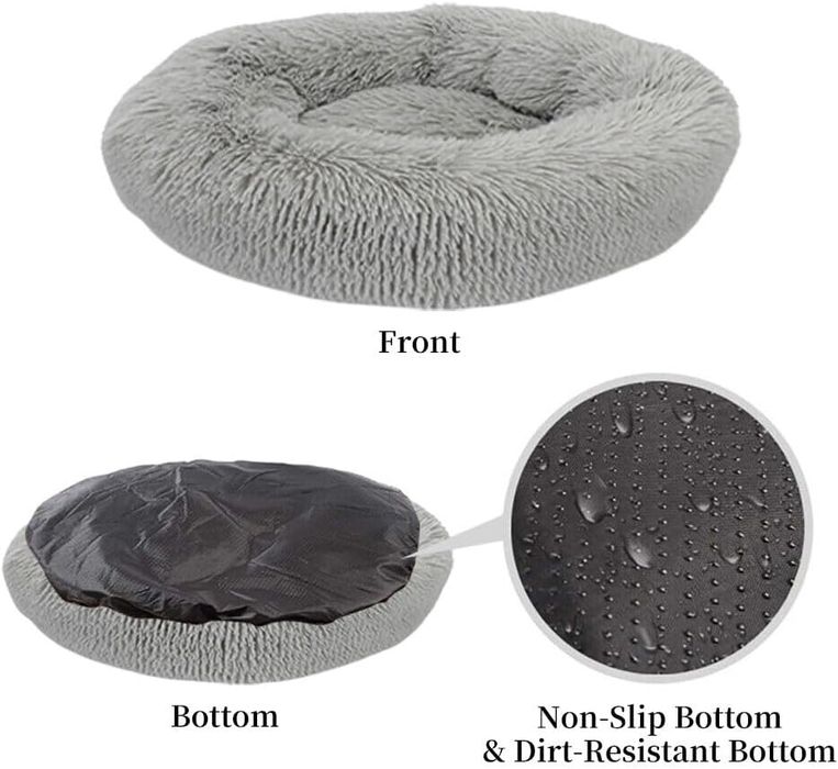 Legowisko dla psa i kota 50 cm – okrągłe, szare