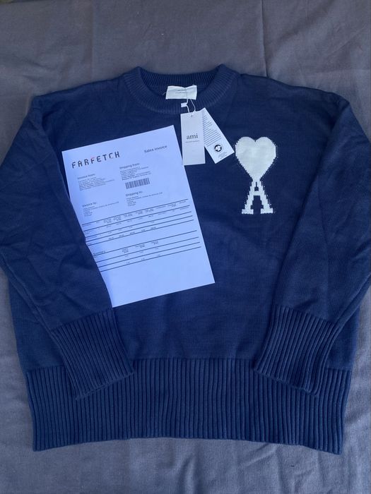 Sweat Ami Paris azul escura