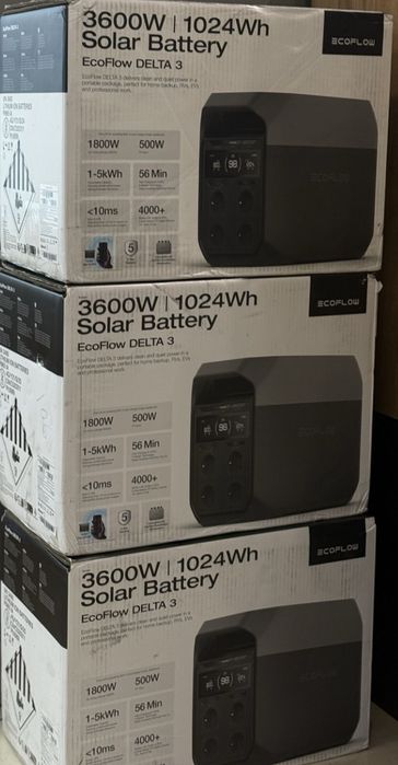 станция EcoFlow Delta 3, 1800 Вт,