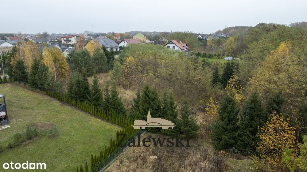 Działka w Janczewie otoczona zielenią