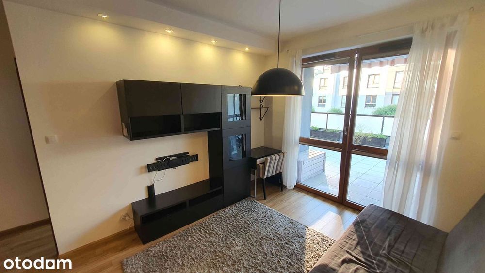 Miasteczko Wilanów, mieszkanie 41m2, 2 pokoje, taras 32m2, garaż