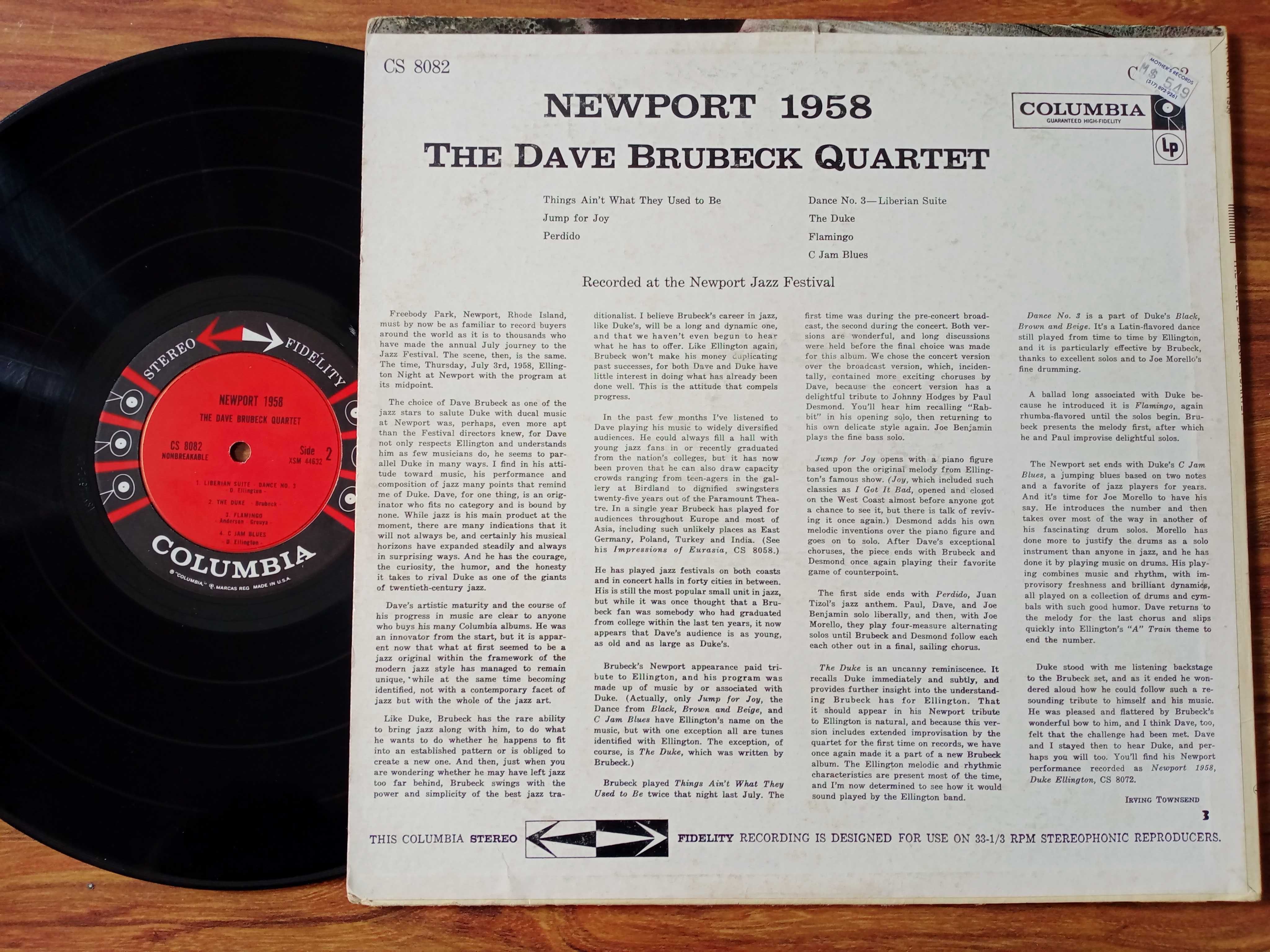 Jazz, The Dave Brubeck Quartet – Newport 1958