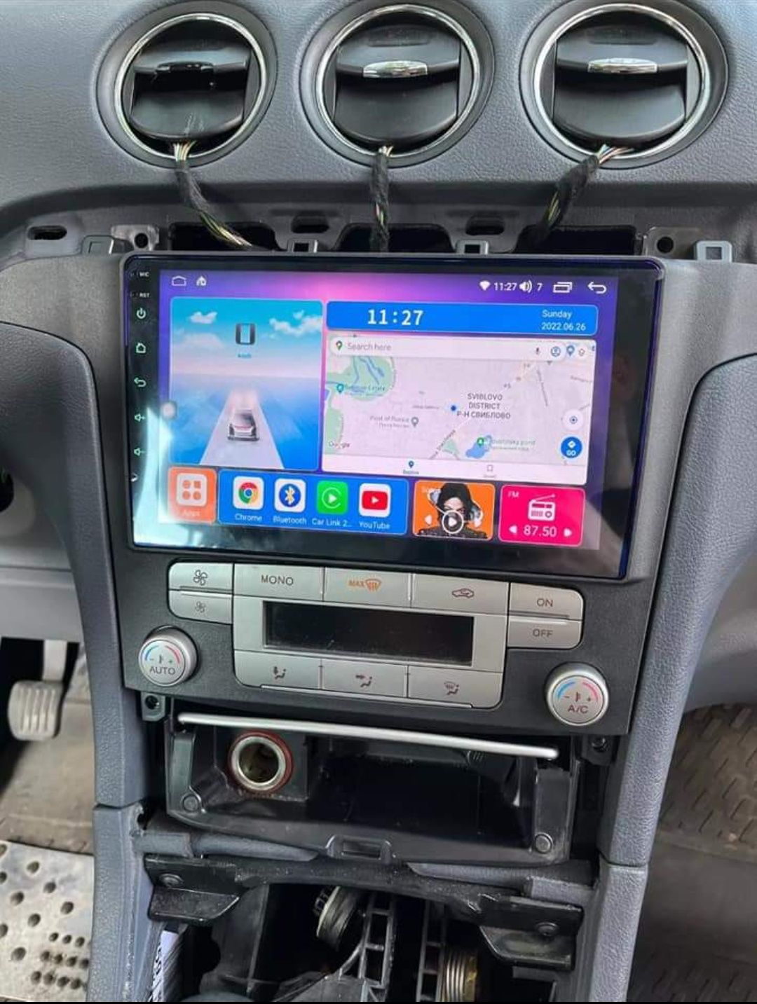 Rádio Android 13 com GPS Ford Focus/ C-max/Mondeo  (Artigo Novo)