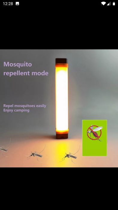 LED світильник лампа фонарик прожектор на акумуляторі