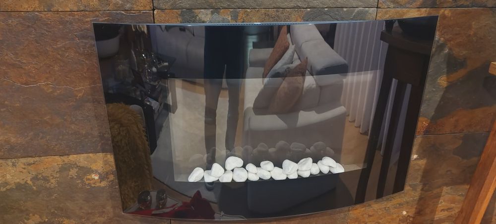 Lareira eléctrica usada